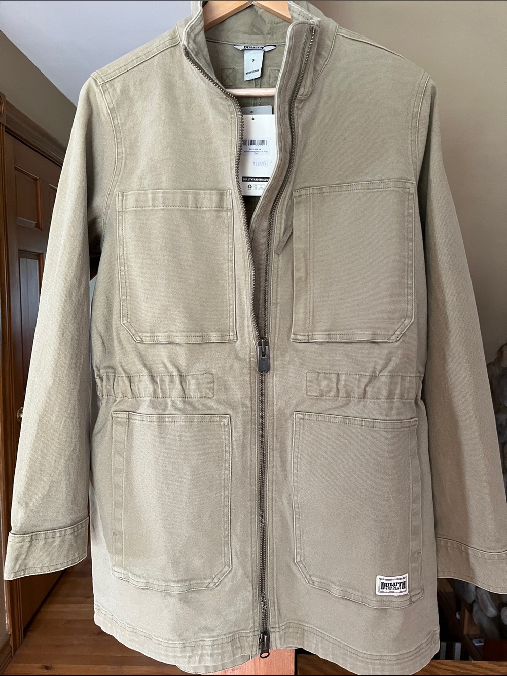 Women’s Duluth Trading Co Vintageflex Fire Hose coat size small nwt